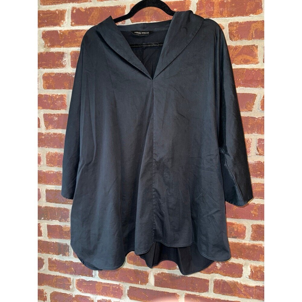 Ming‎ Wang black plus size top 3x